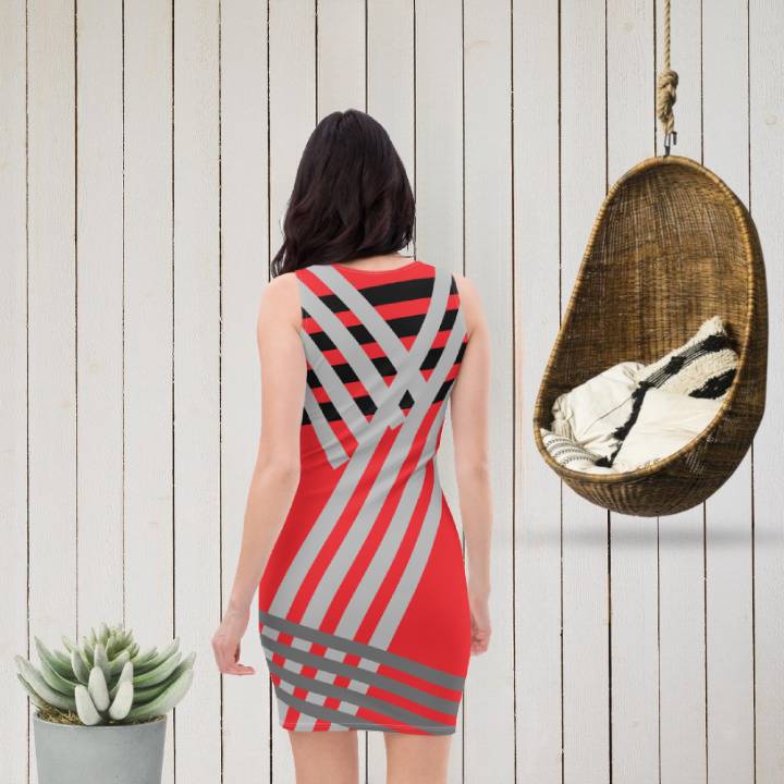 Vestido ajustado Hello rojo