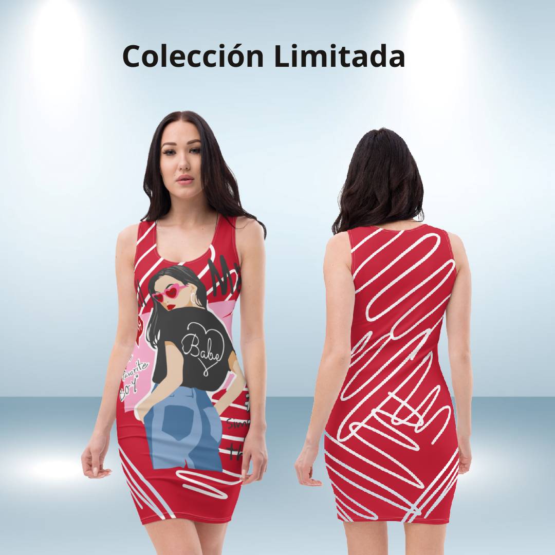 Vestido ajustado chic Call Me rojo