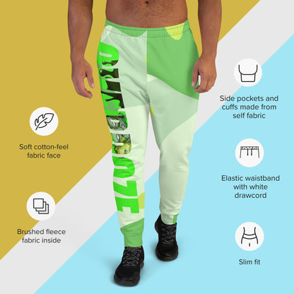 Abstract green overzone sweatpants