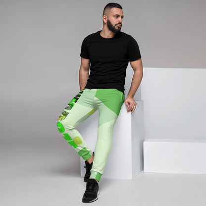 Abstract green overzone sweatpants