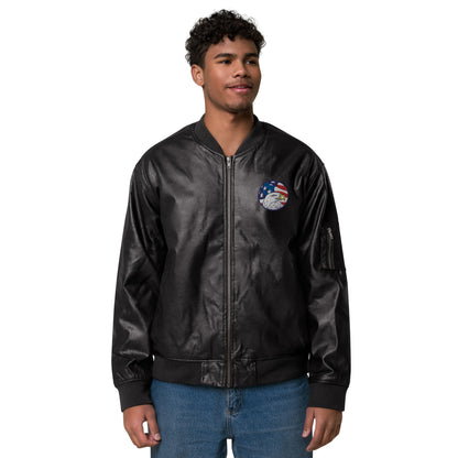 Chaqueta bomber piel vegana unisex