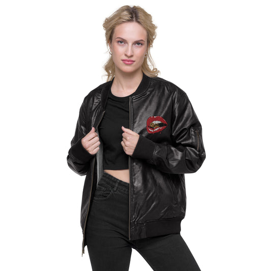 Chaqueta bomber piel vegana unisex