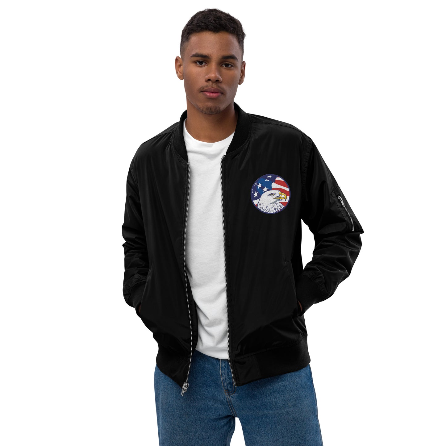 Chaqueta bomber reciclada premium unisex