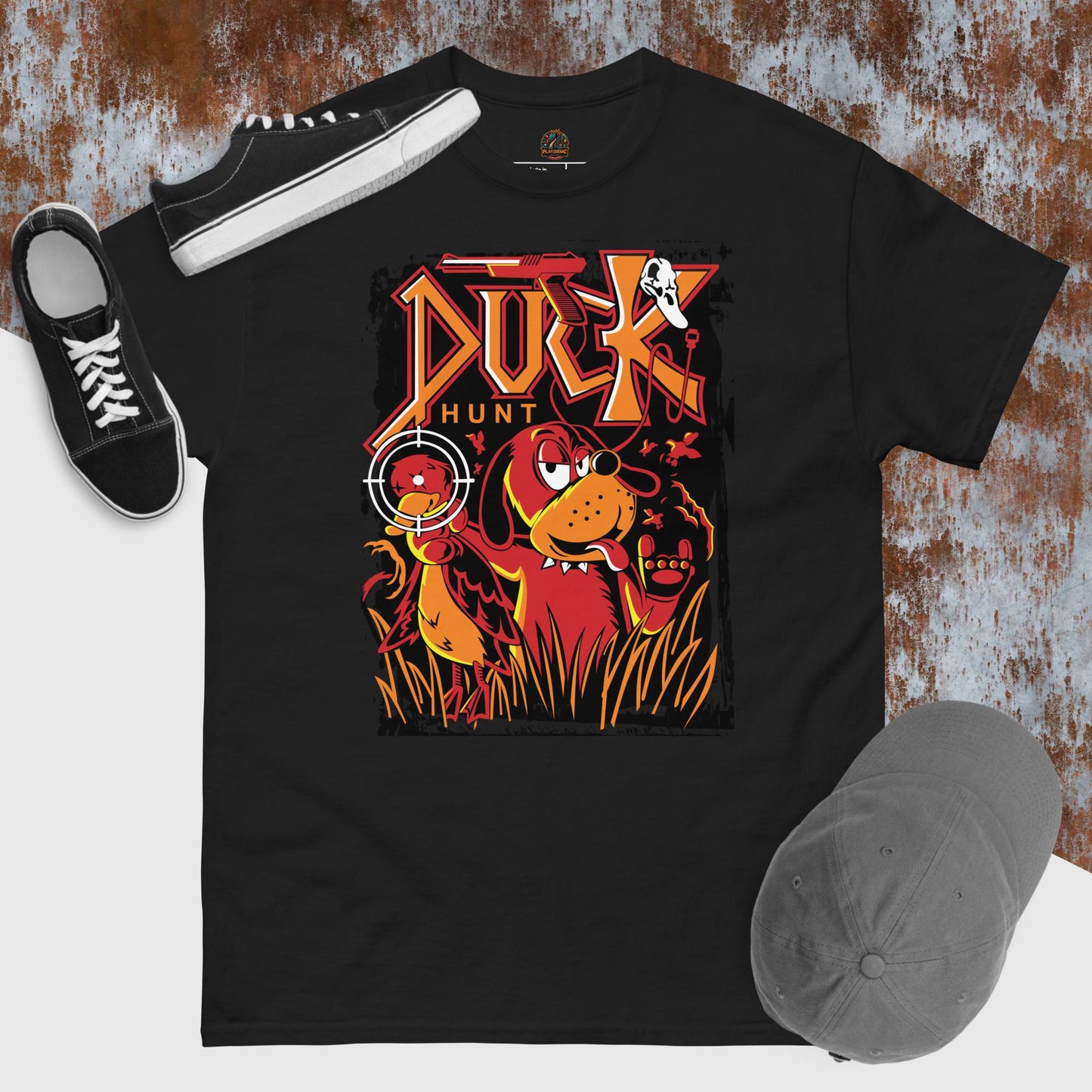 Camiseta Juegos retro Duck hunt unisex