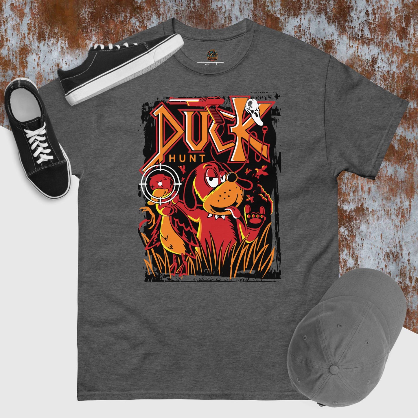 Camiseta Juegos retro Duck hunt unisex