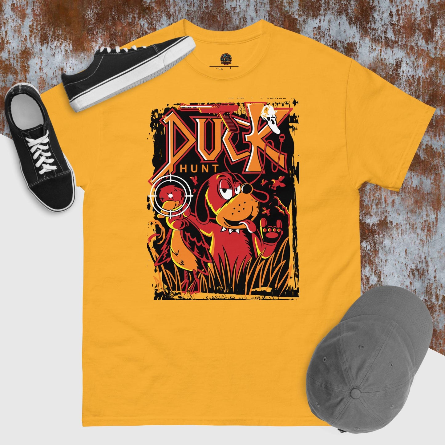 Camiseta Juegos retro Duck hunt unisex