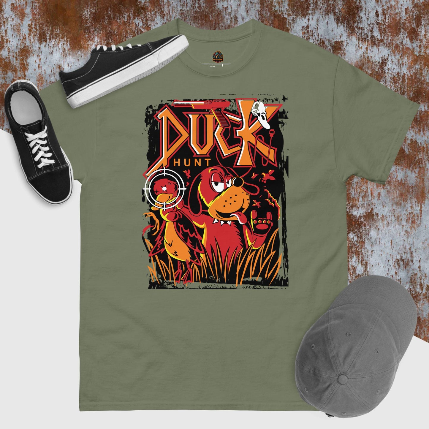 Camiseta Juegos retro Duck hunt unisex