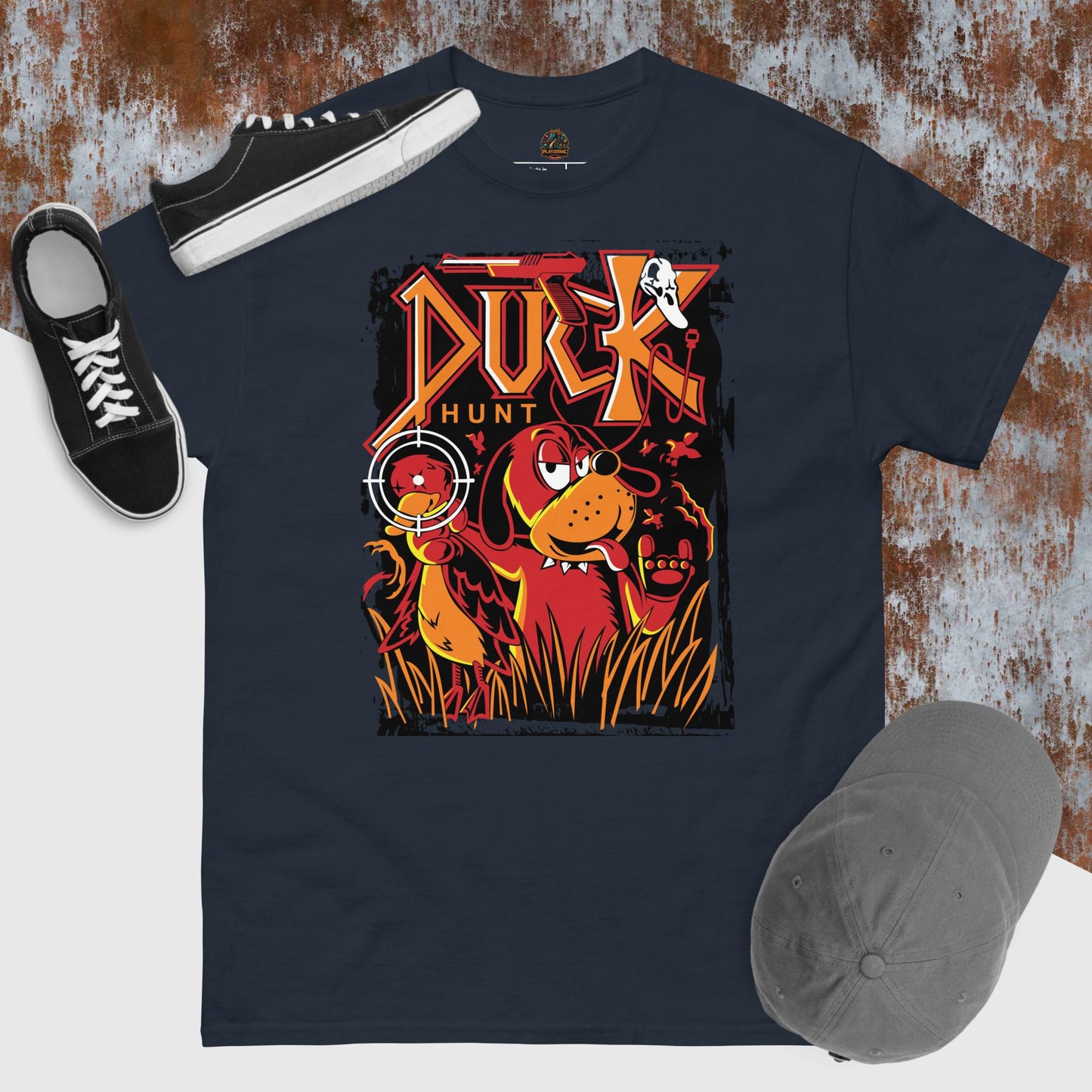 Camiseta Juegos retro Duck hunt unisex