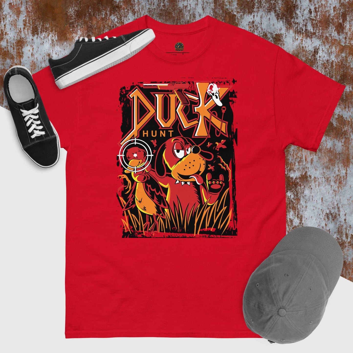 Camiseta Juegos retro Duck hunt unisex