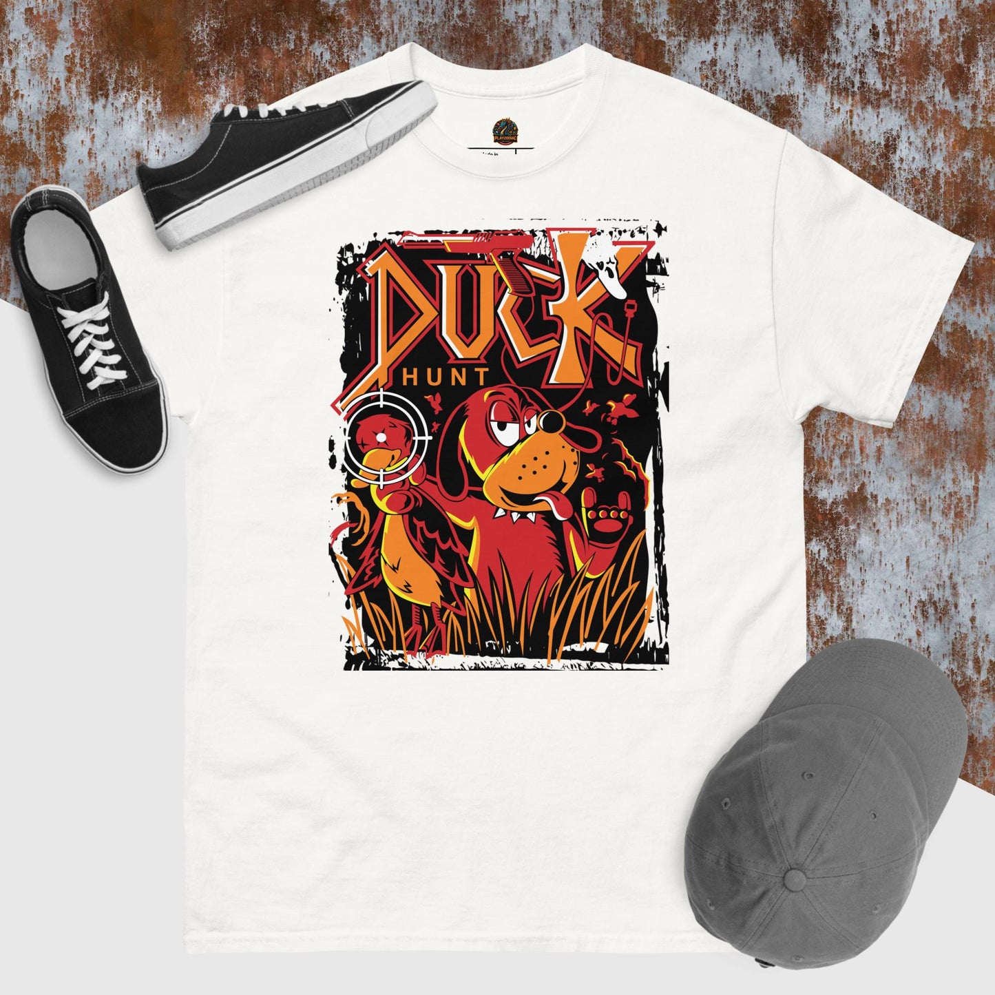 Camiseta Juegos retro Duck hunt unisex