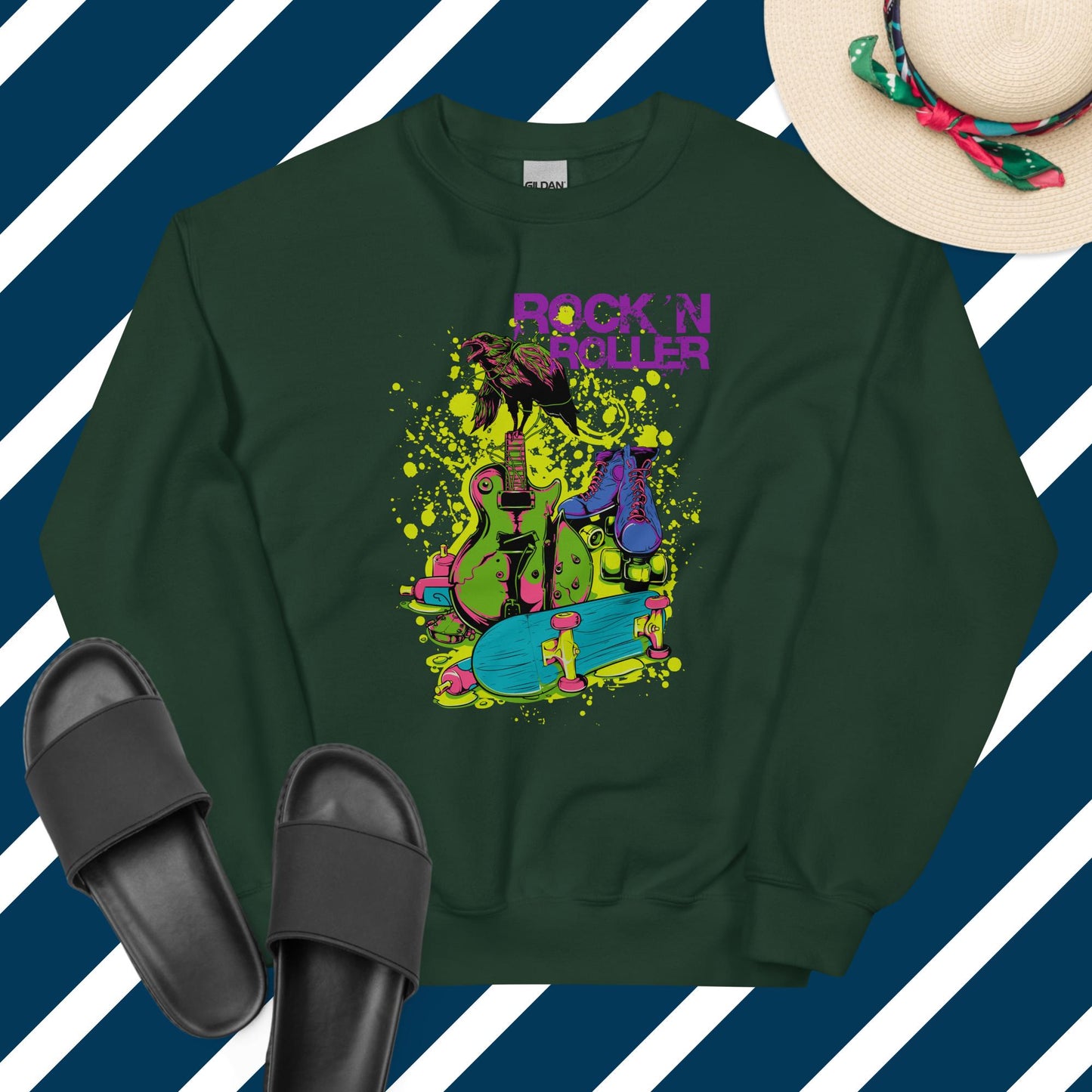 Rock and roller unisex sweatshirt