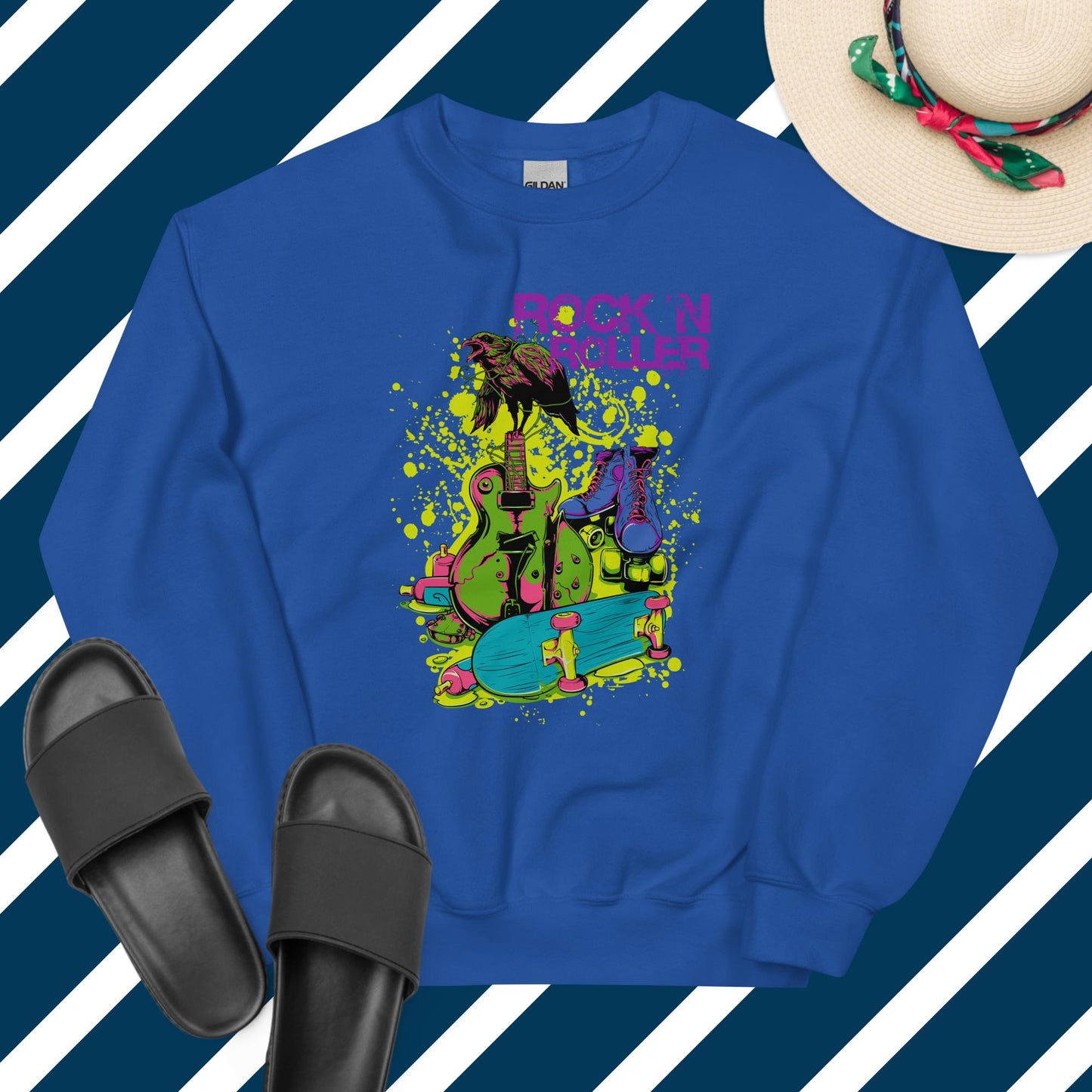 Rock and roller unisex sweatshirt