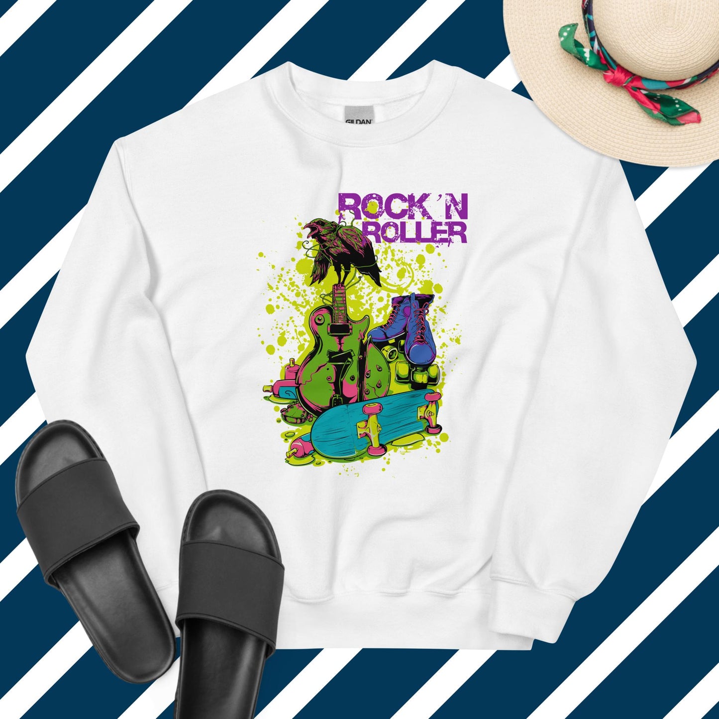 Rock and roller unisex sweatshirt