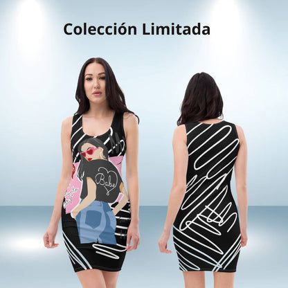 Vestido ajustado chic Call Me negro